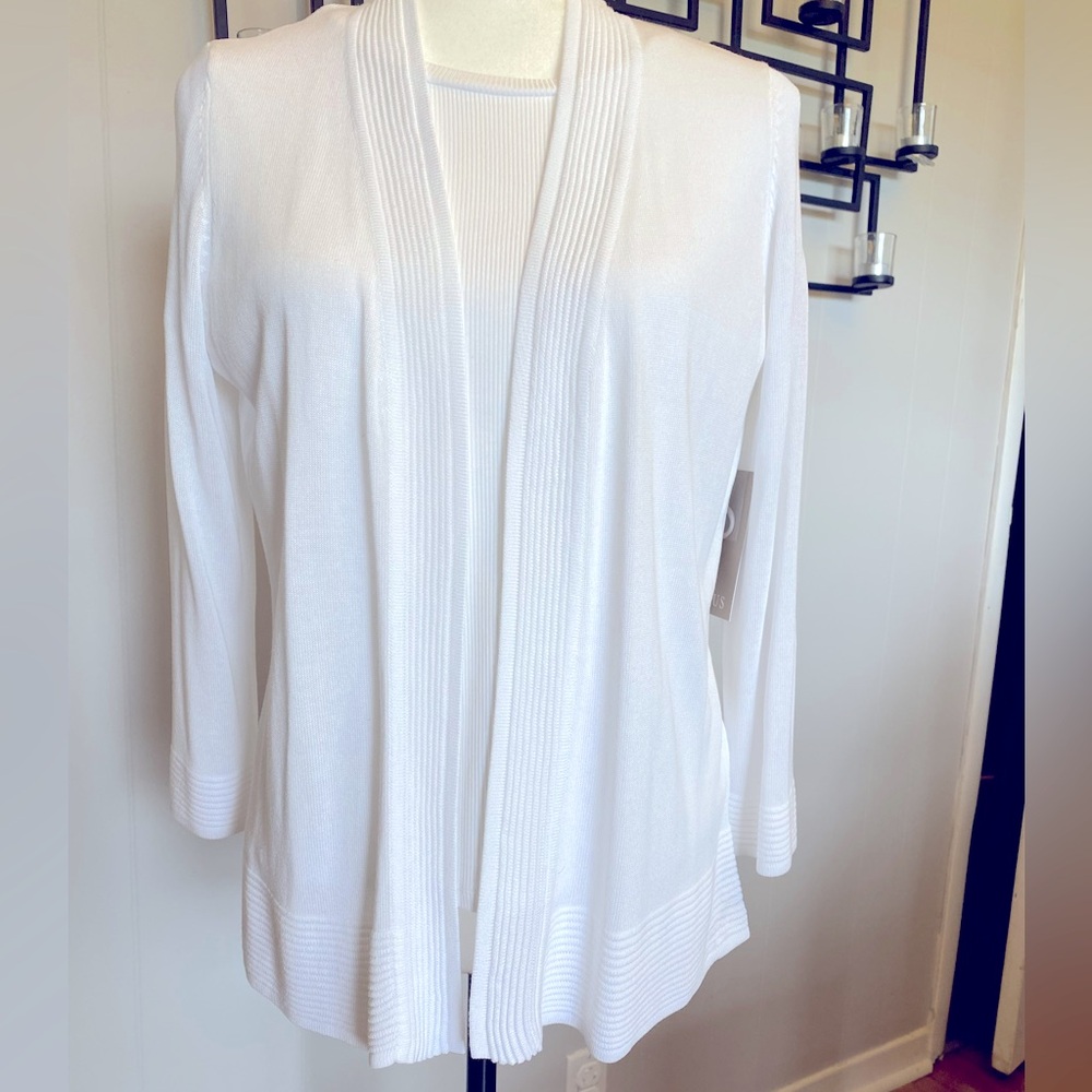 white Cyrus cardigan